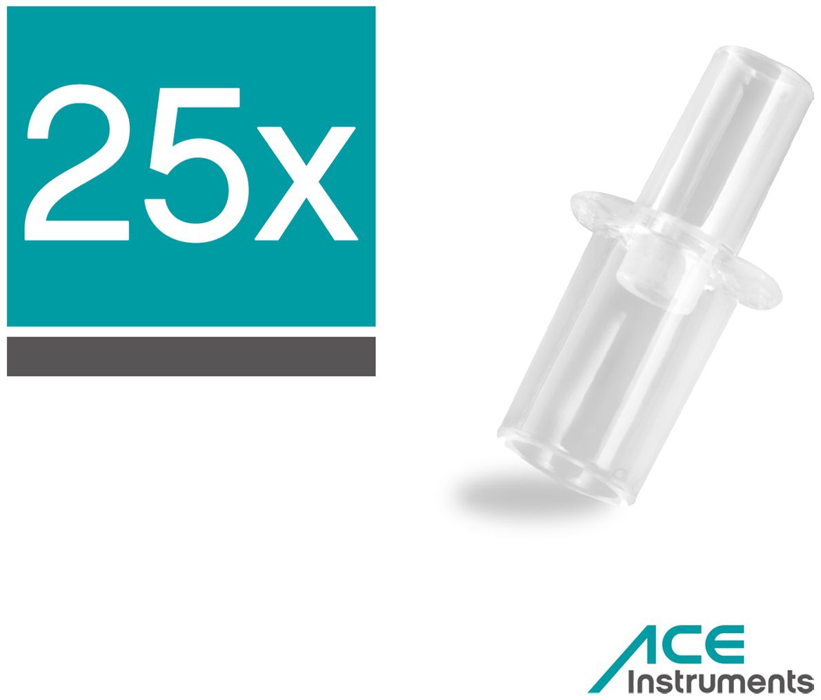 ACE Alkotester-Mundstücke für ACE A, AF-33 & X - Mundstück-Vorratspackung Alkoholtester - 25 Stück