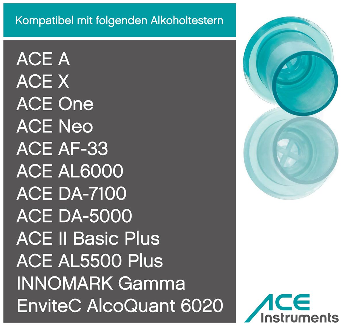 ACE Mundstücke - für ACE AL 5500 Plus, ACE II Basic Plus, ACE AF-33, ACE One, ACE X uvm. - 100 Stück