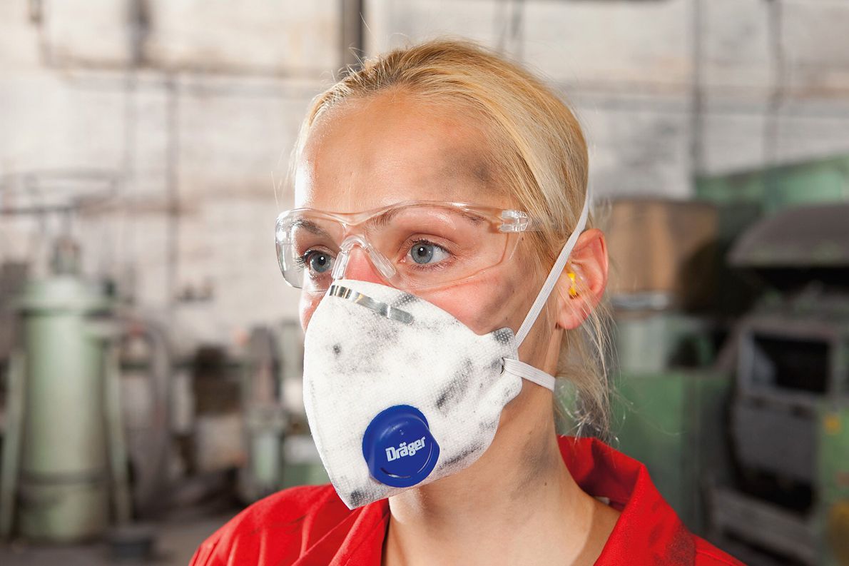 Dräger 1700 FFP1/2/3-Maske - Einweg-Staubschutzmaske mit/ohne Ventil - EN 149 - Staubmaske mit optionalem Geruchsfilter
