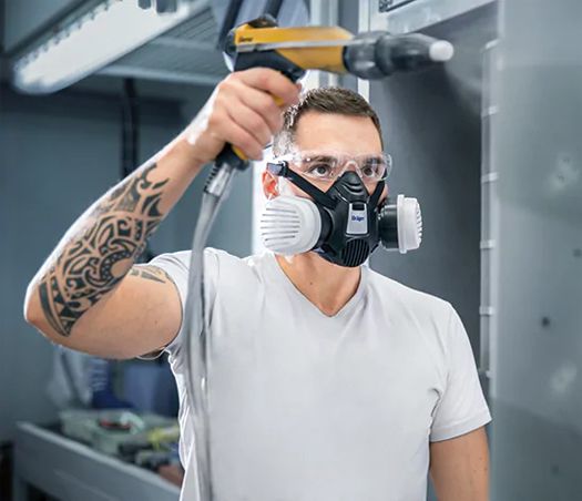 Dräger X-plore 3500 two-filter half mask - respiratory protection against viruses, particles, gases & Co.