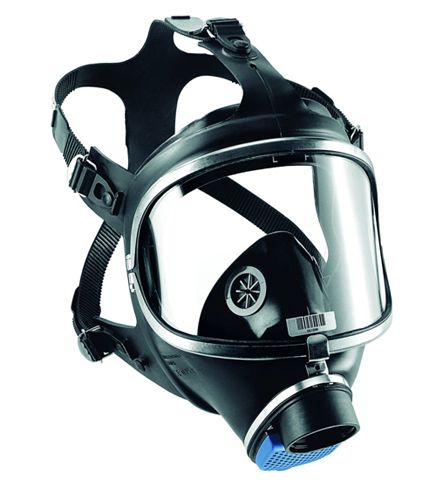 Dräger full face mask X-plore 6570 made of silicone with triplex lens, yellow with stainless steel frame, Rd40 (EN 148-1)