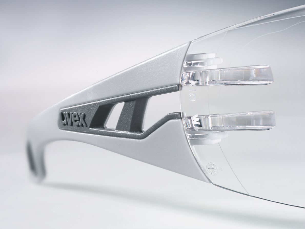 uvex pheos supravision excellence Arbeitsbrille - EN 166 & 172 - Grau/Getönt