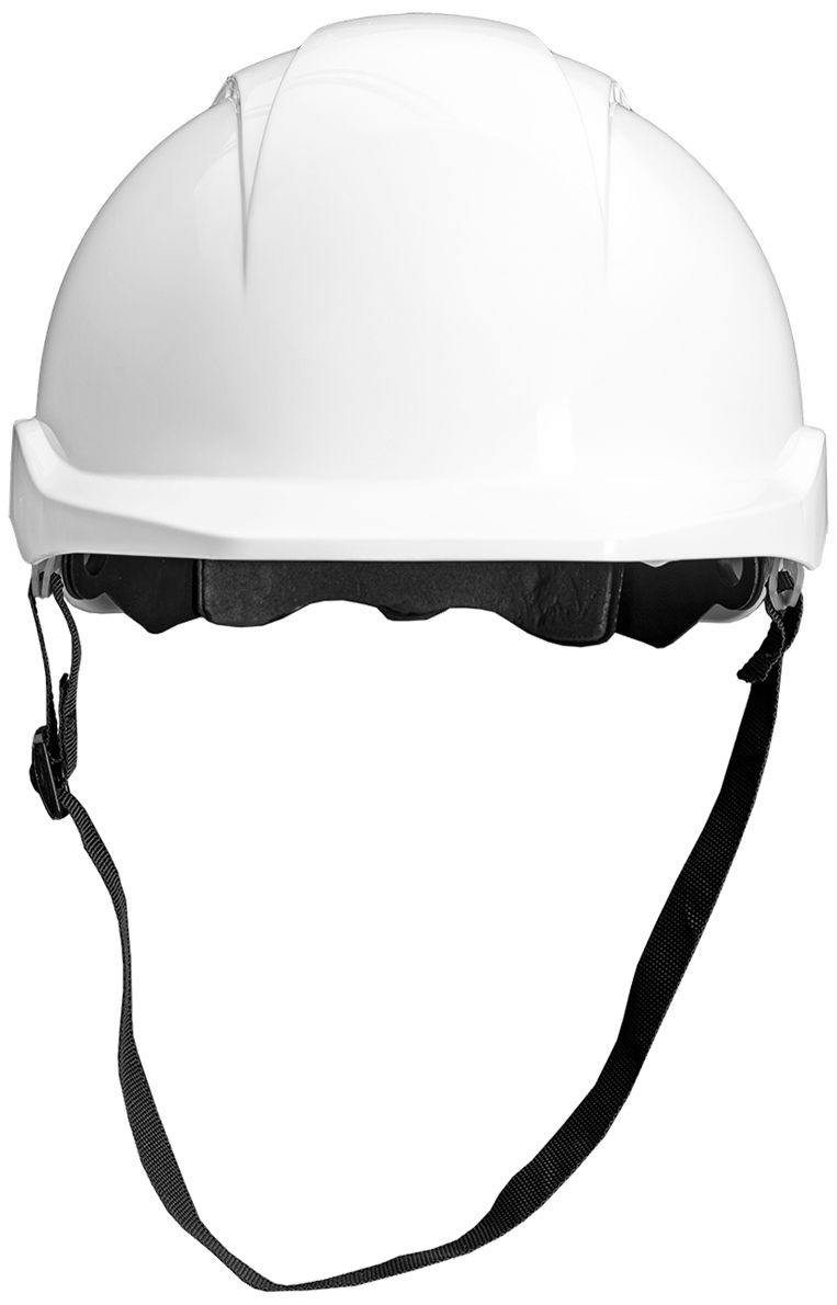 ACE Patera Bauhelm - Robuster Schutzhelm für Bau & Industrie - EN 397 - mit einstellbarer Belüftung - Weiß
