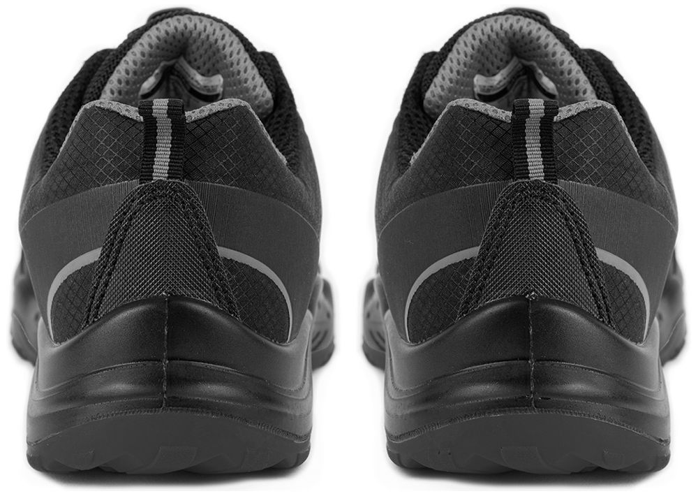 ACE Sapphire S1-P-Arbeits-Sneakers - mit Kunststoffkappe - Sicherheits-Schuhe für die Arbeit  - Schwarz/Grau - 42