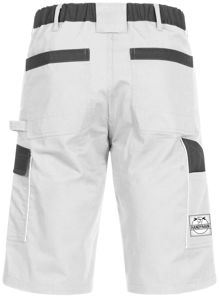 ACE Handyman Painter Work Trousers - Cargo Shorts for Work - White - 60