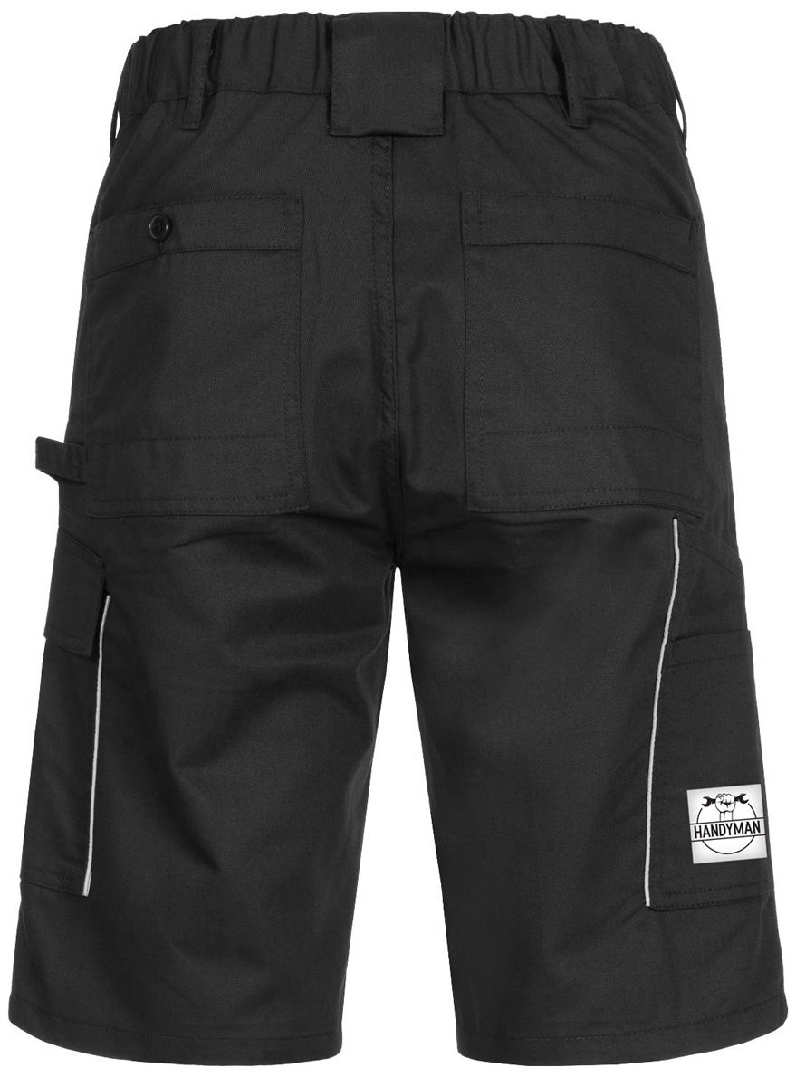 ACE Handyman Männer-Arbeitshosen - Cargo-Shorts für die Arbeit - Schwarz - 48
