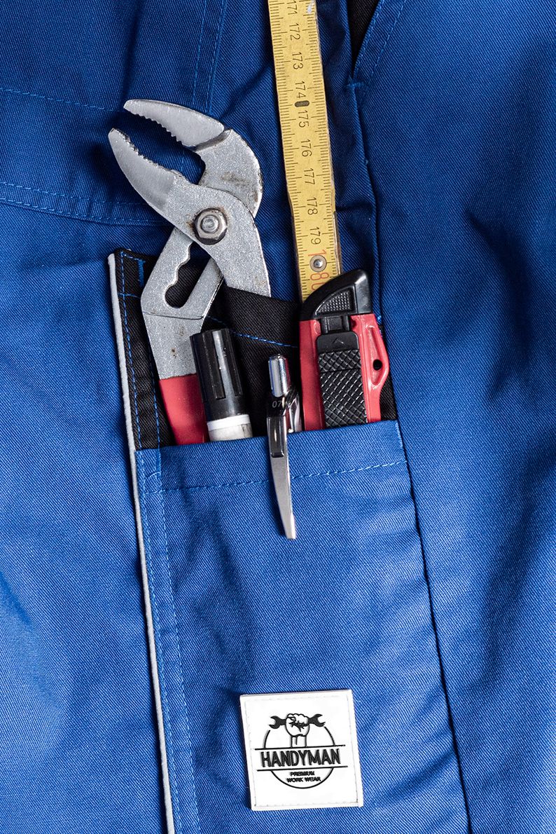 ACE Handyman Männer-Arbeitshosen - Cargo-Shorts für die Arbeit - Blau - 58