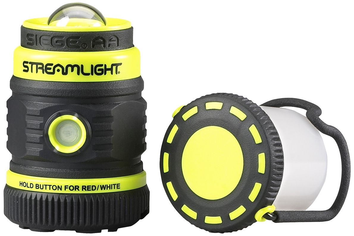 Streamlight Siege AA Lampe - extrem robuste & wasserfeste Outdoor-Laterne - taktische Leuchte mit 200 Lumen - Gelb