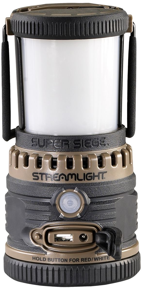 Streamlight Super Siege Lampe - extrem robuste & wasserfeste Outdoor-Laterne - taktische Leuchte mit 1.100 Lumen - Braun