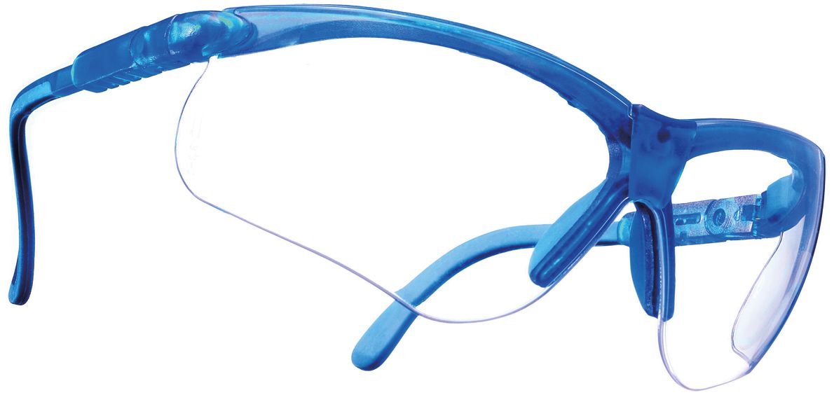 MSA Perspecta 010 safety glasses - scratch & fog resistant thanks to Sightgard coating - EN 166/170 - Blue/Clear