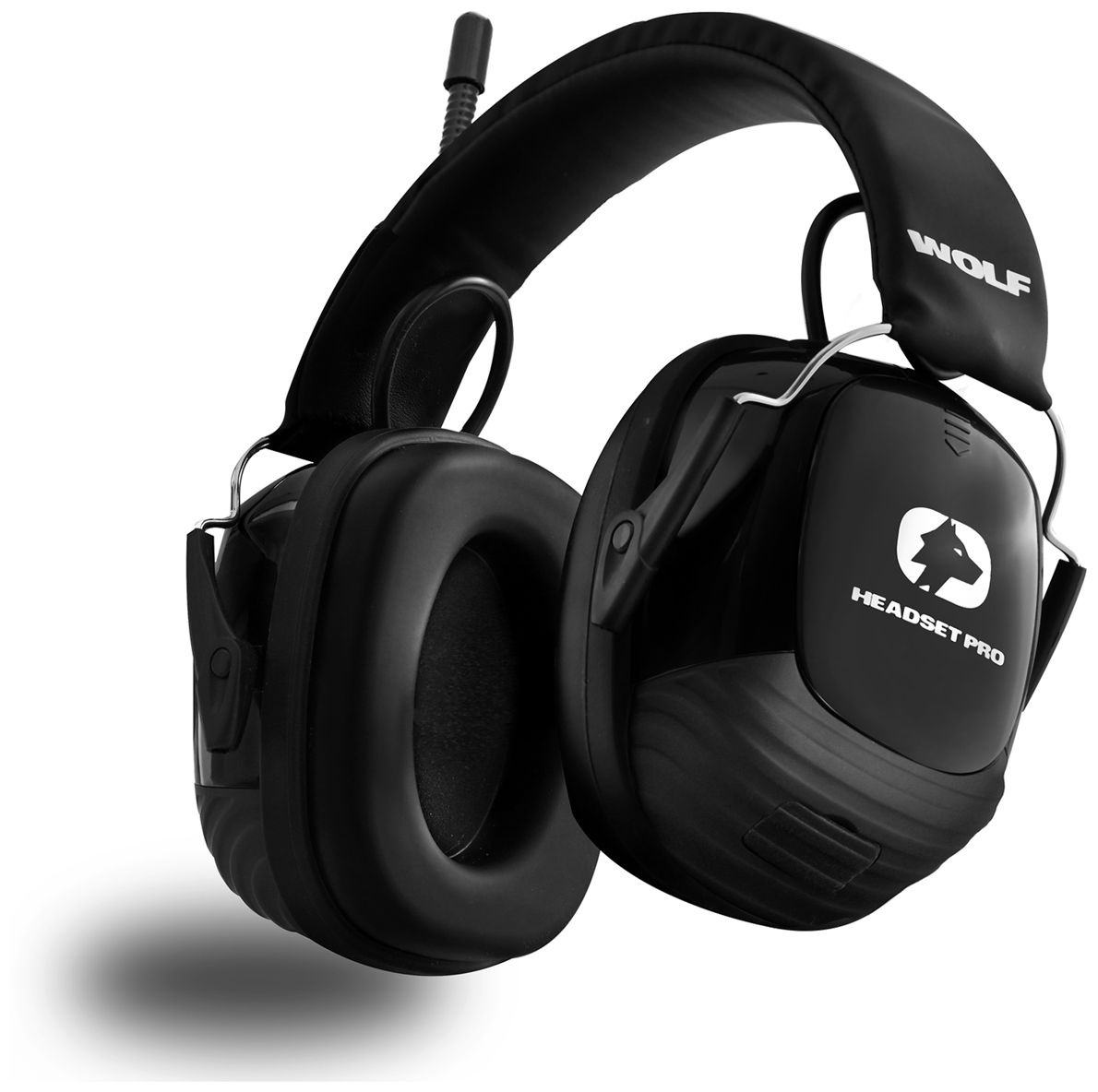 Sahaga WOLF Headset PRO Gen. 2.0 Kapsel-Gehörschutz - Kapsel-Gehörschützer mit Mikrofon, Radio & Bluetooth - Schwarz