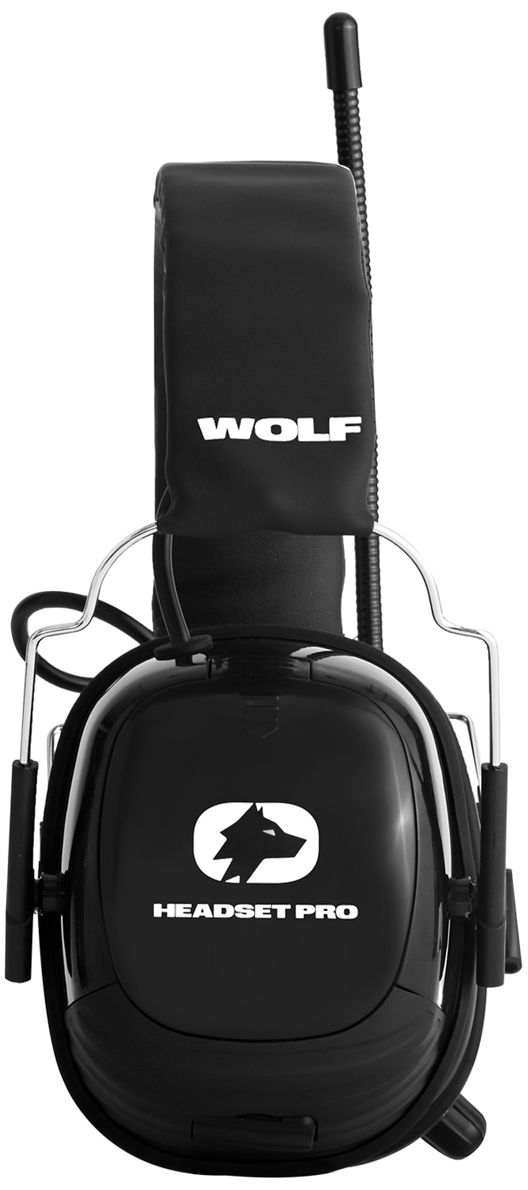 Sahaga WOLF Headset PRO Gen. 2.0 Kapsel-Gehörschutz - Kapsel-Gehörschützer mit Mikrofon, Radio & Bluetooth - Schwarz