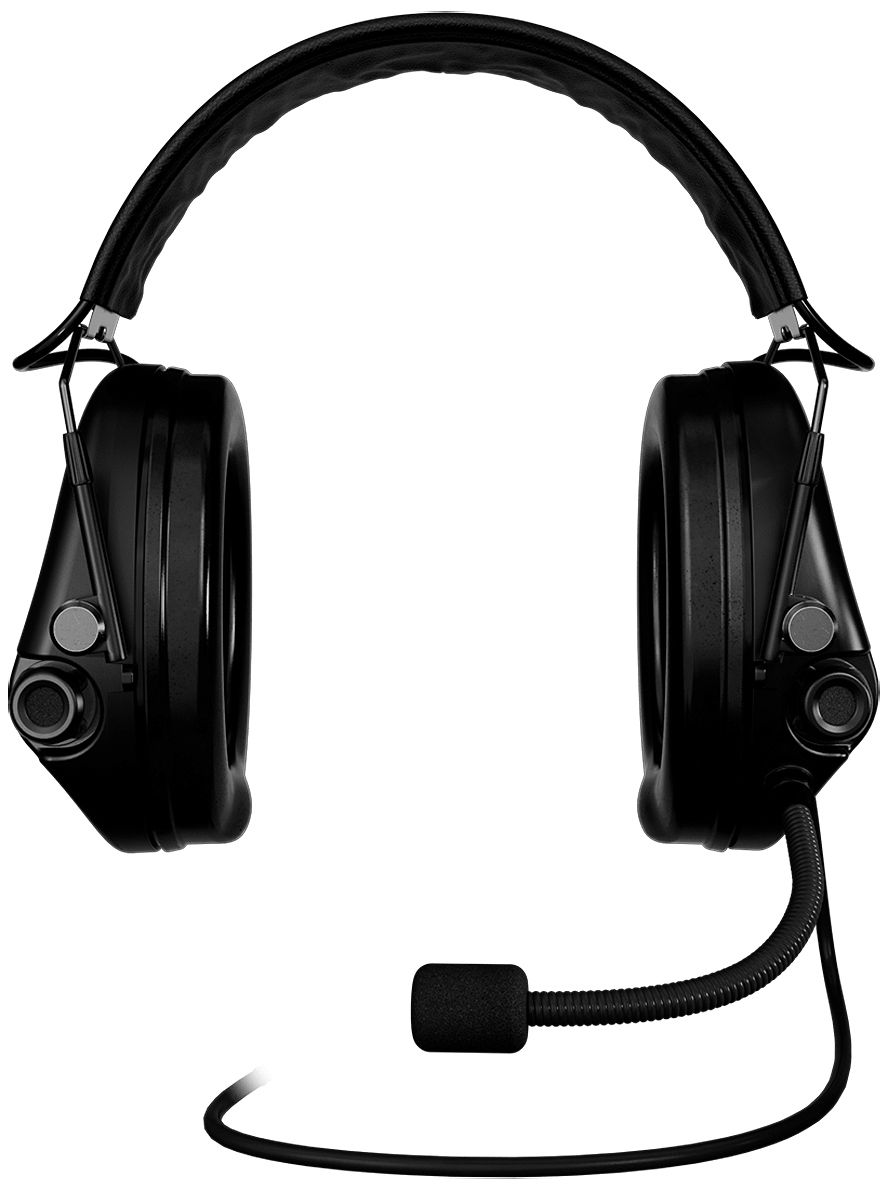 Sordin Supreme MIL CC Slim Gehörschutz - aktiver Militär-Gehörschützer - Nexus-Downlead & Leder-Band