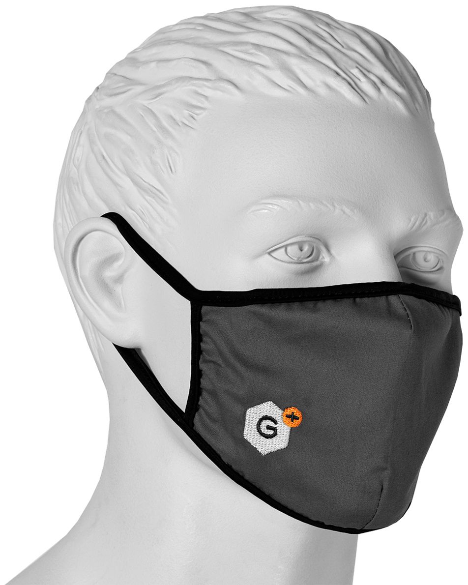 ACE Mund-Nasen-Schutz & 10 Filter - Medizinische Mehrweg-Mundschutzmaske - EN 14683 - mit Gummibänderung