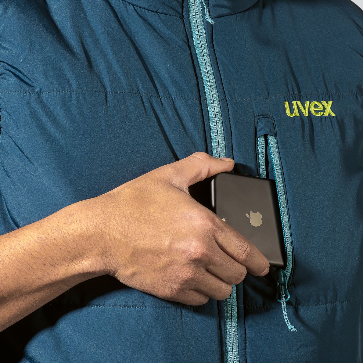 ABVERKAUF: uvex K26 89449 Damen-Weste - Sicherheitsweste für die Arbeit - Petrol - XS