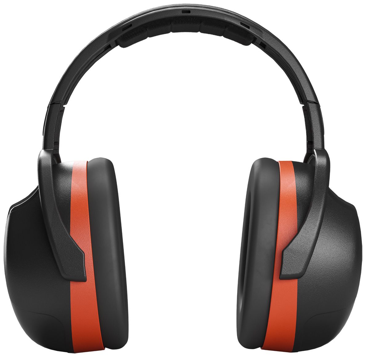 Hellberg Secure Kapselgehörschutz - Gehörschutz mit SNR 33 dB - EN 352-1 - Passiver Kapselgehörschützer - Orange/Schwarz