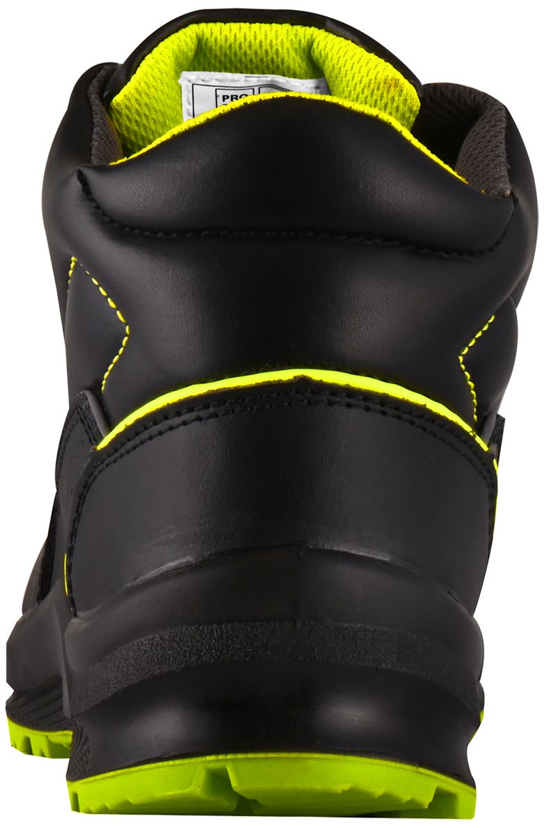 PRO FIT Arctos E Mid S3-Arbeits-Stiefel - mit Stahlkappe - Sicherheits-Schuhe für die Arbeit  - Schwarz/Grün