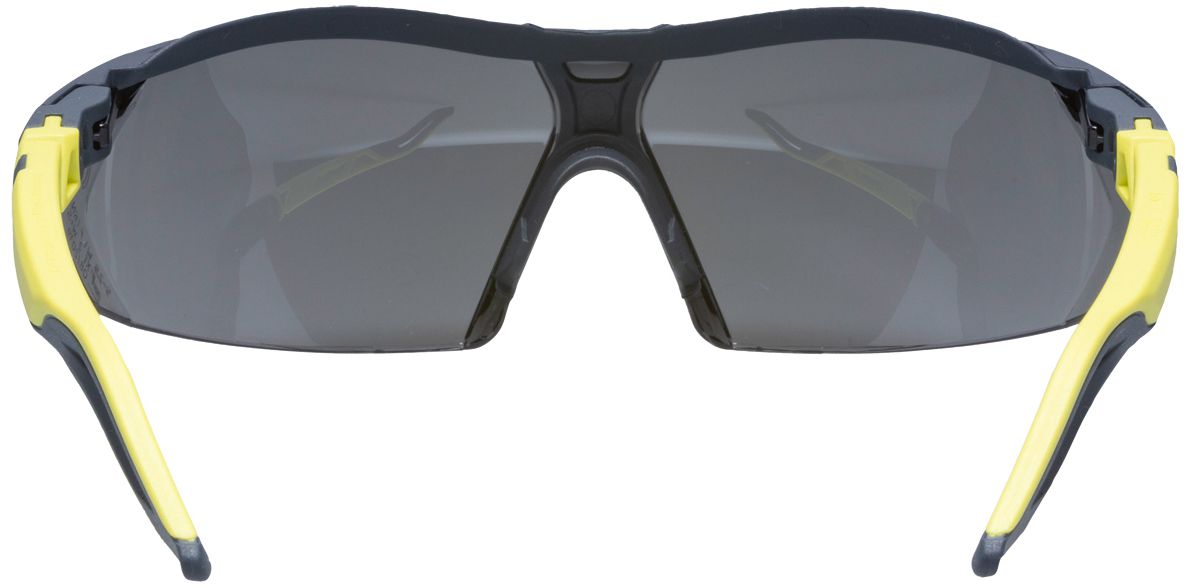 uvex i-5 9183 Schutzbrille - kratz- & beschlagfest dank supravision excellence - EN 166/172 - Dunkelgrau-Grün/Getönt