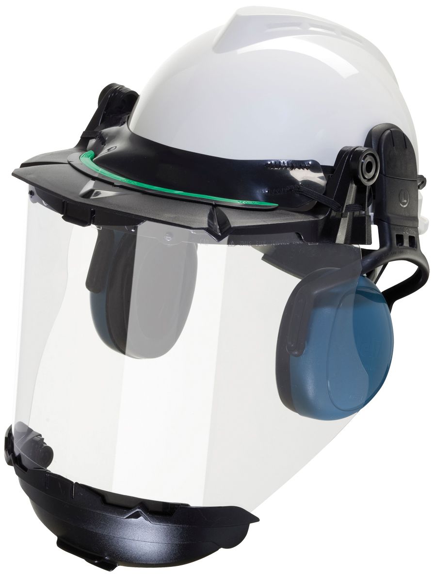 MSA V-Gard Polycarbonate Helmet Visor - Chemical Resistant - Without Bracket - EN 166 - 20.3 x 43.2 x 0.25 cm - Clear