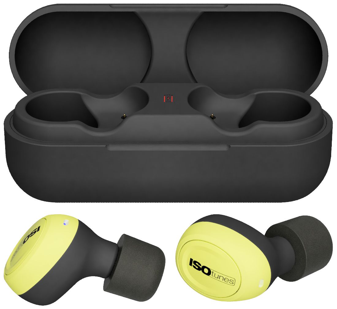 ISOtunes Free 2.0 In-Ears - kabellose Bluetooth-Kopfhörer mit Ladeschale - 31 dB SNR
