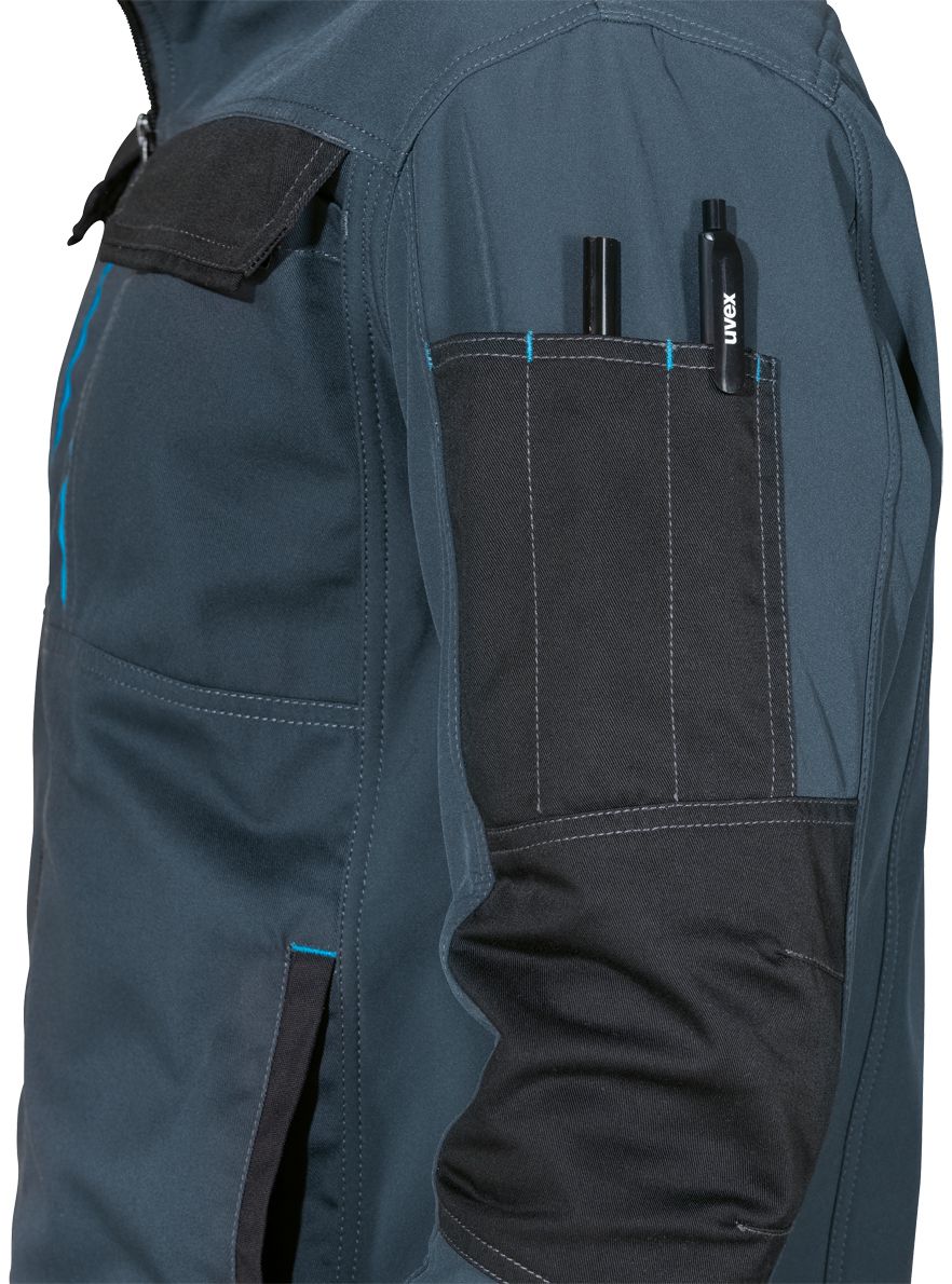 uvex tune-up Arbeitsjacke - wasserabweisende Hybrid-Jacke mit vielen Taschen - leicht & atmungsaktiv