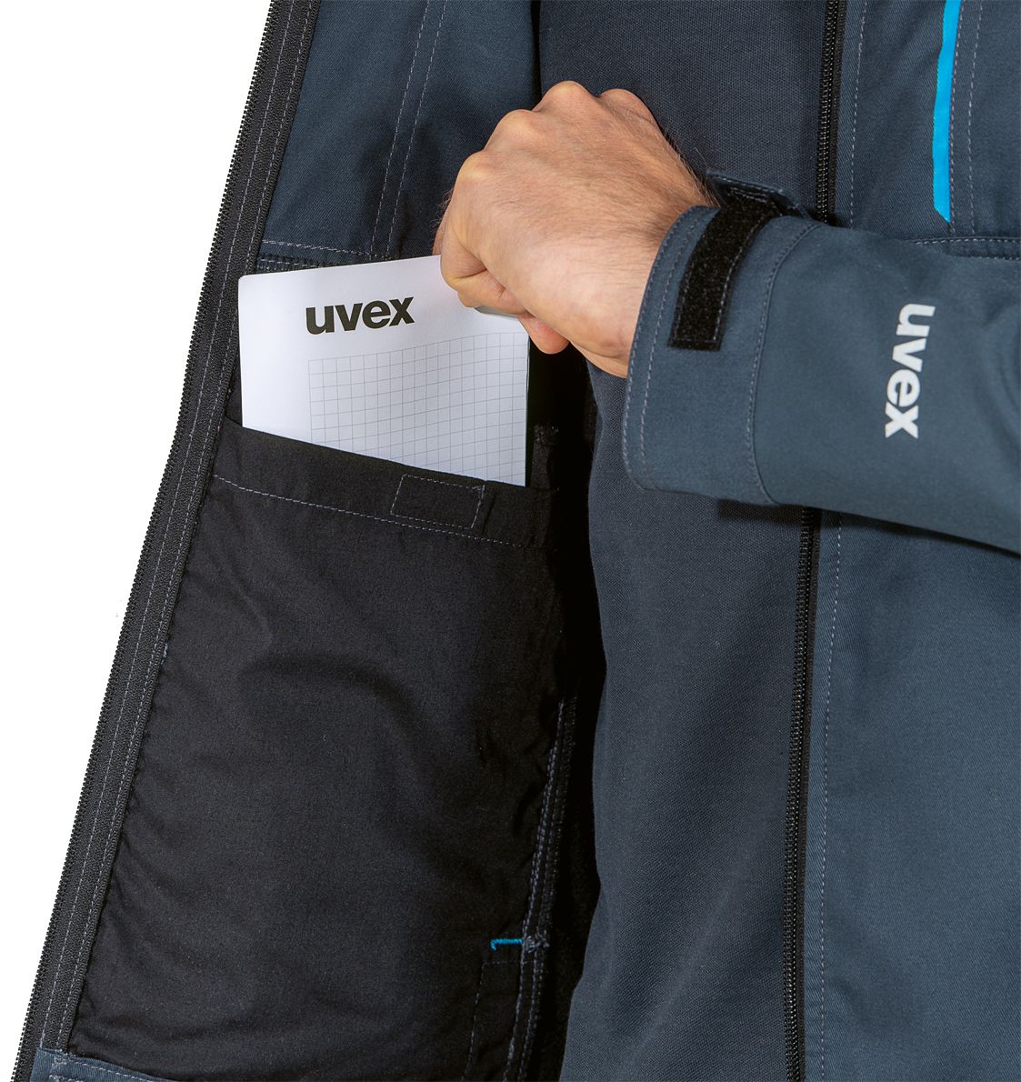 uvex tune-up Arbeitsjacke - wasserabweisende Hybrid-Jacke mit vielen Taschen - leicht & atmungsaktiv