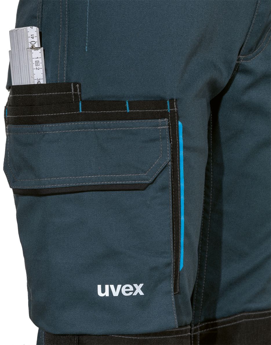 uvex tune-up work trousers for women - Cargo trousers for work - 35% cotton - Dark blue - 42