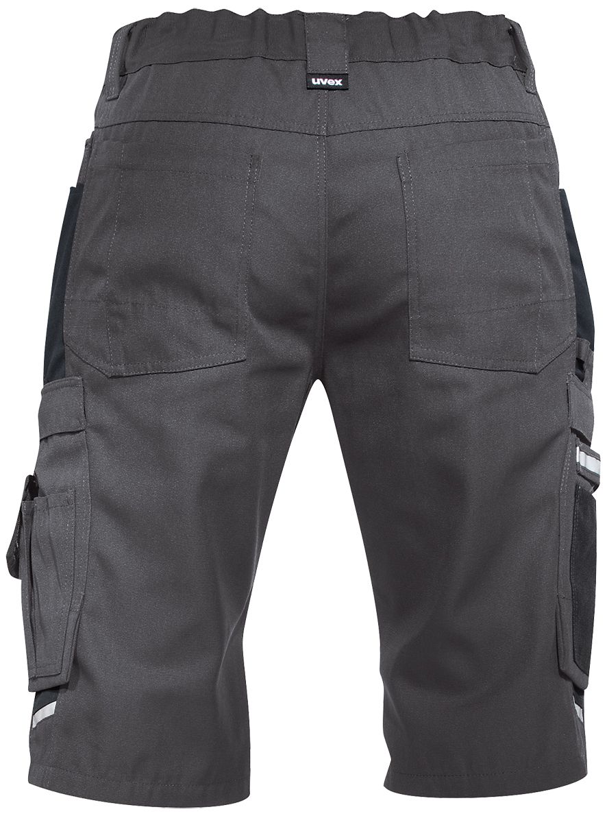 uvex perfeXXion premium Männer-Arbeitshosen Kurz - Stretch-Shorts für die Arbeit - Dunkelgrau - Gr 6