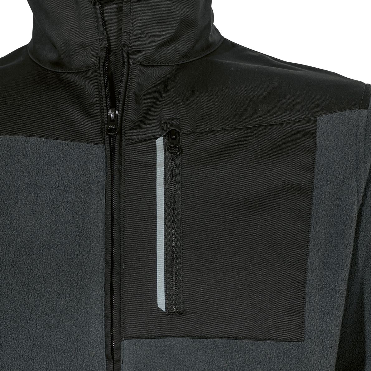 uvex tune-up Fleecejacke - flexible & wärmende Outdoor-Jacke für die Arbeit - Schwarz - 3XL
