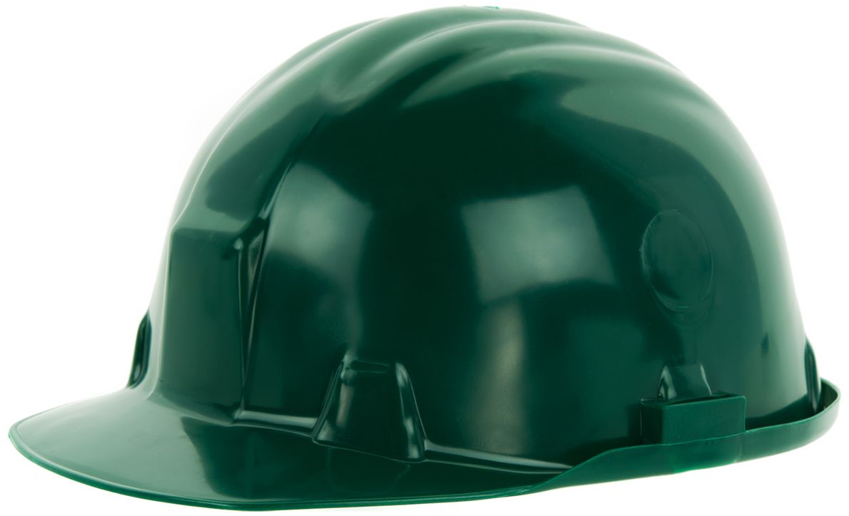REIS KASPE Bauhelm - Robuster Schutzhelm für Bau & Industrie - EN 397 - mit 6-Punkt-Aufhängung - Grün
