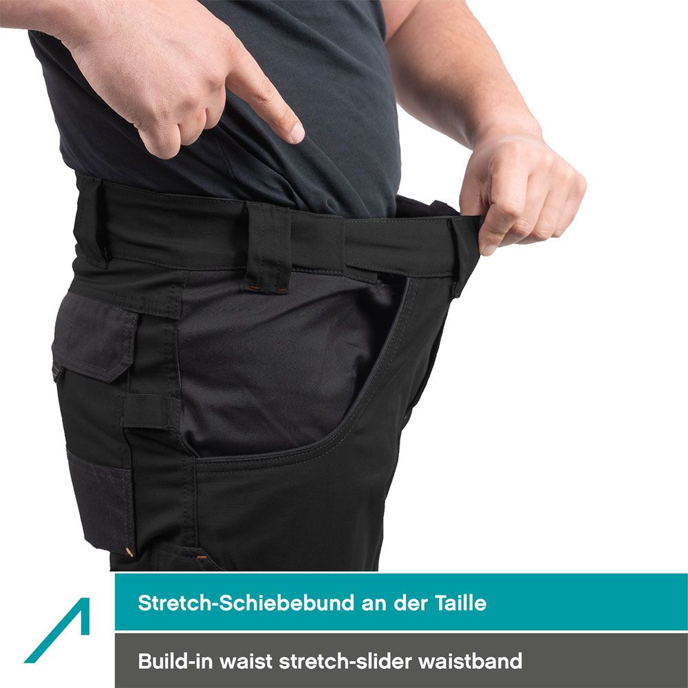 ACE Genesis Pro Herren-Arbeits-Hose lang - Männer-Cargo-Hosen für die Arbeit - Stretch-Bund & Knie-Taschen