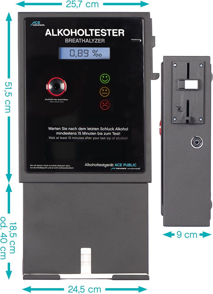 Mobiset Feuchtigkeitsmesser Digitaler Alkoholtester mobiles Alkohol Test Gerät  Promille Tester