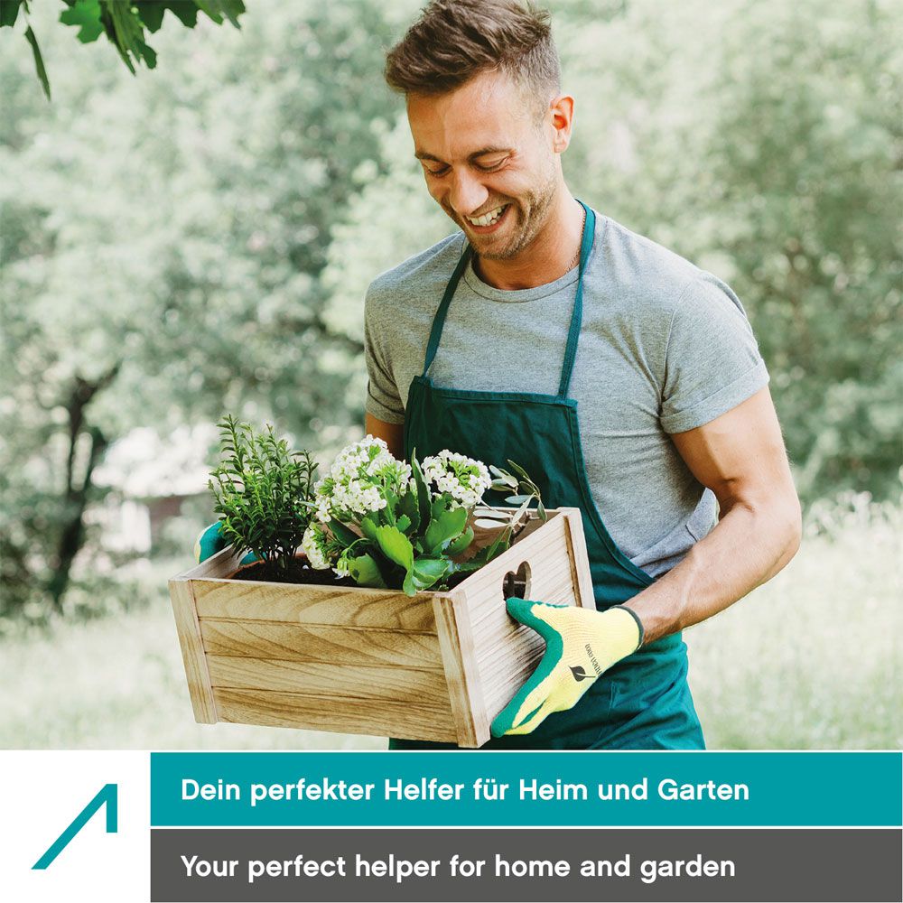ACE Garden Eden Gartenhandschuhe - 3 Paar Garten-Arbeitshandschuhe - Schutzhandschuhe für Damen & Herren - 09/L (3er Pack)