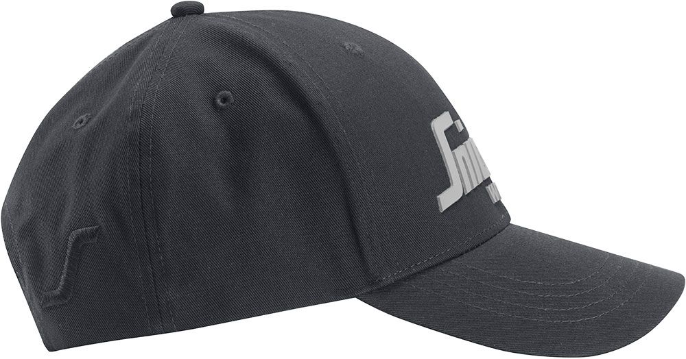Snickers Workwear Base-Cap - atmungsaktive Schirm-Mütze für die Arbeit - Baseball-Kappe aus 100% Baumwolle - Schwarz