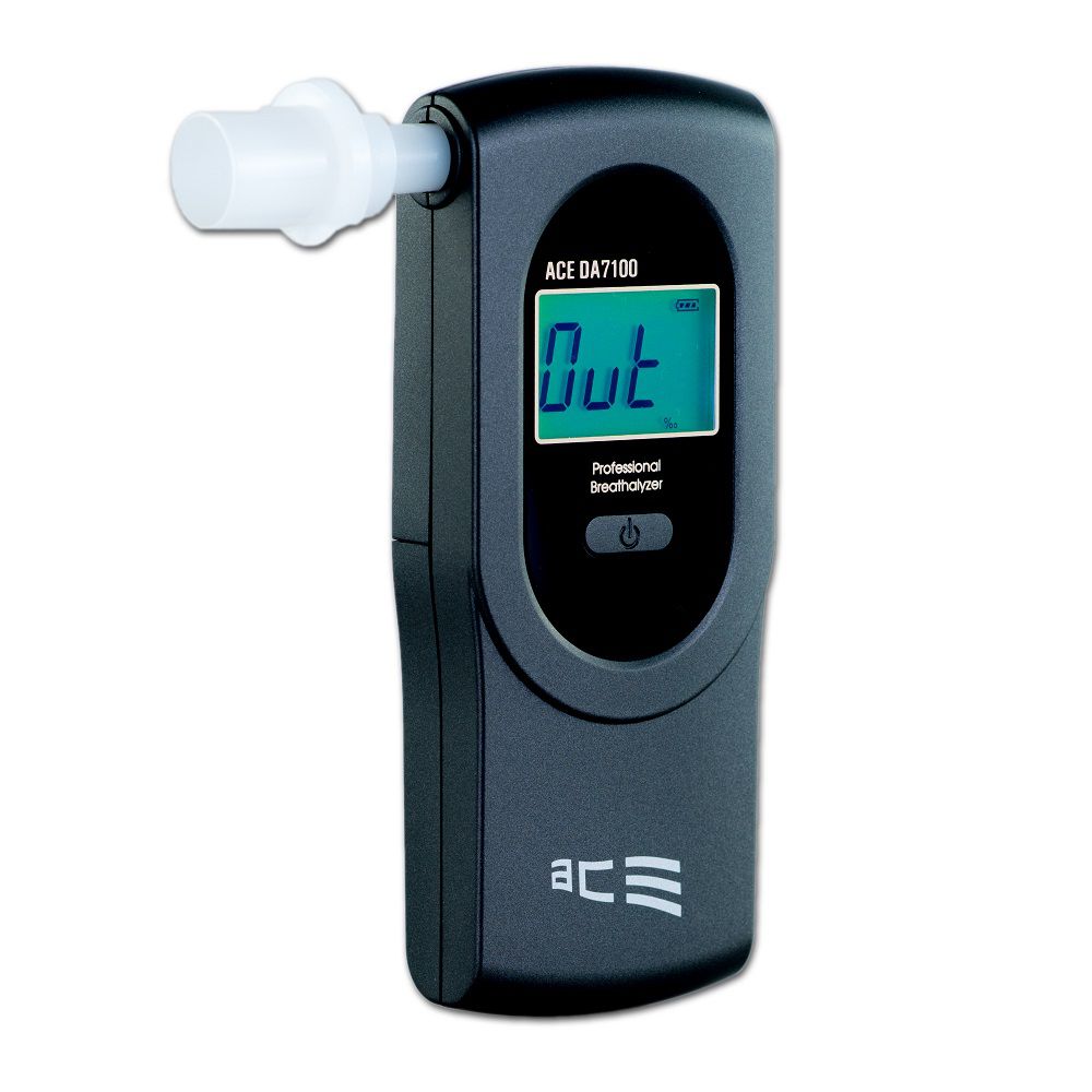 Alkoholtester ACE DA-7100 mit elektrochemischem Sensor + 25 Mundstücke & Kalibriergutschein