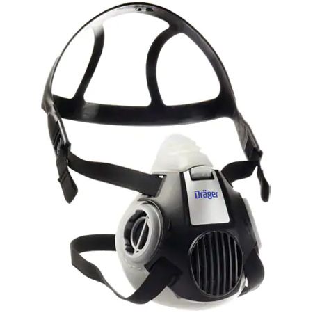Dräger X-plore 3300 Zweifilter-Atemschutz-Maske mit Bajonett-Anschluss - EN 140 - Größe M