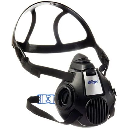 Dräger X-plore 3500 Zweifilter-Atemschutzmaske mit Bajonett-Anschluss - EN 140 - Gr. S