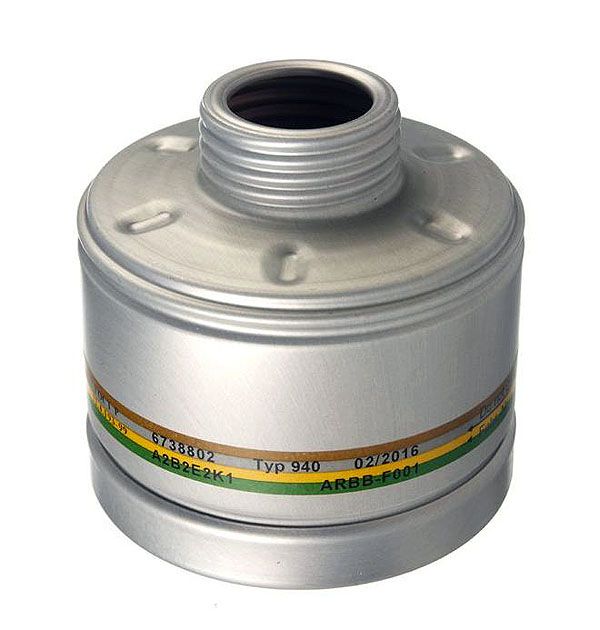 Dräger Respiratory Protection Gas Filter Rd40 Connection, 940 - A2B2E2K1