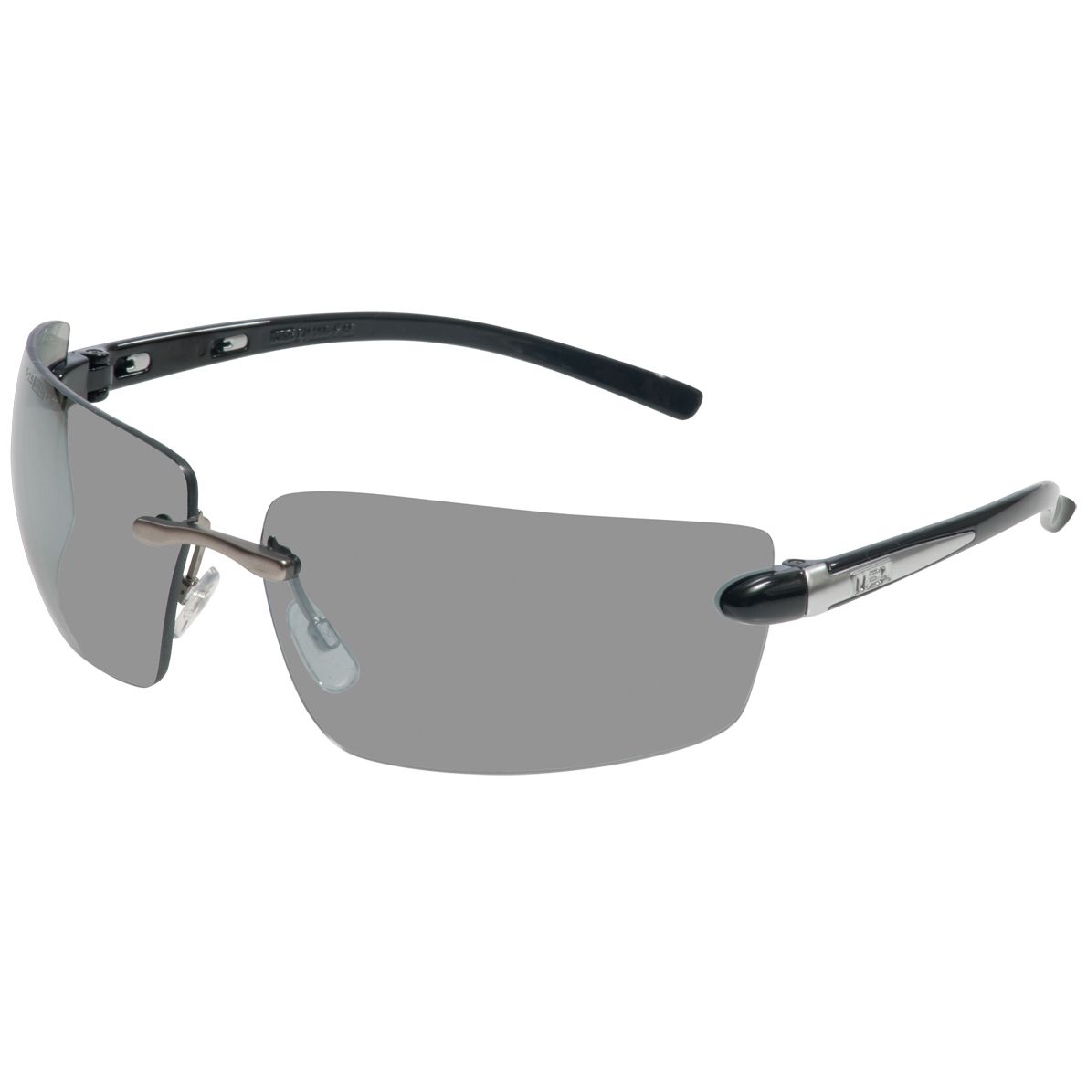 MSA Alaska Schutzbrille - kratz- & beschlagfest dank Sightgard-Beschichtung - EN 166/172 - Schwarz/Silberspiegel