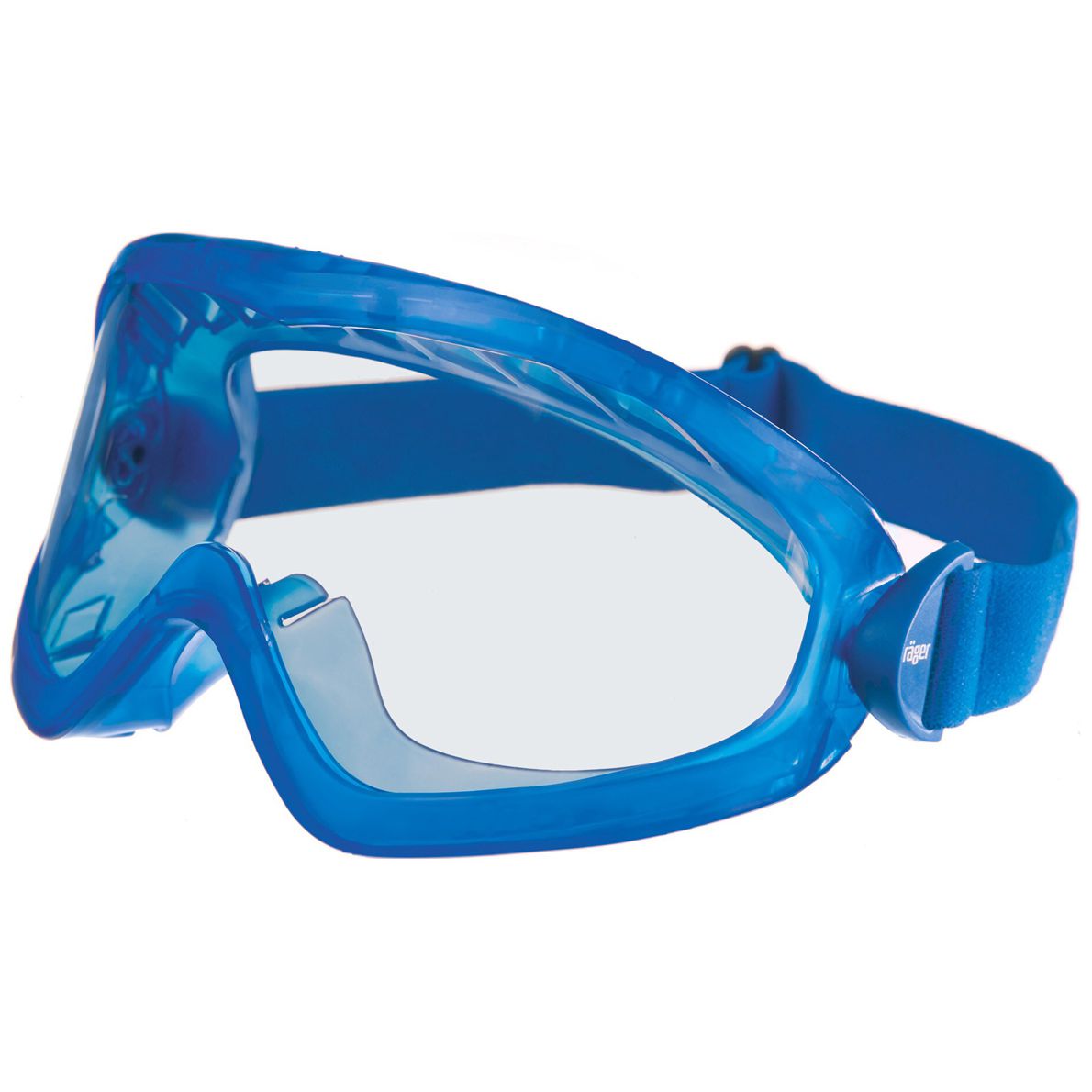 Dräger X-pect 8515 Vollsicht-Schutzbrille - für Brillenträger - kratz- & beschlagfest - EN 166 - Blau/Klar