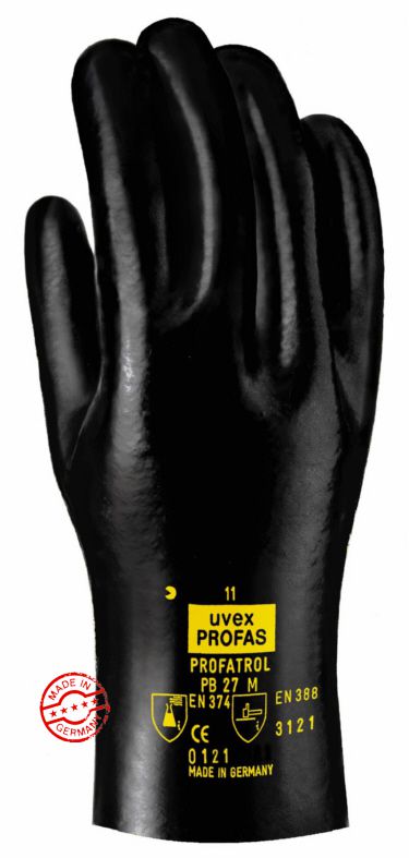 ABVERKAUF: uvex Safety profatrol PB 35 M, Allround-Chemikalienschutzhandschuh aus PVC, Größe 10/XL