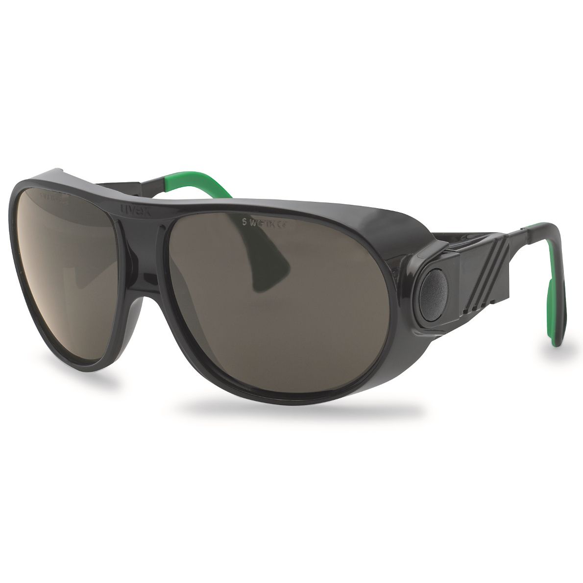 uvex Schweißerschutzbrille futura 9180, schwarz/grün, Scheibe: Grau, Schweißerschutz: 3