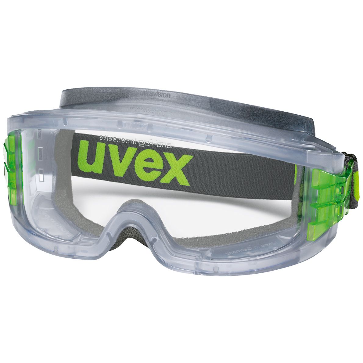 Uvex Vollsichtbrille 9301 ultravision, grau-transparent, Scheibe: farblos, Schutz: 2-1,2