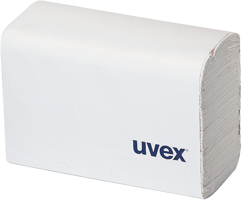 Uvex Reinigungspapier, silikonfrei, für Brillenreinigungsstation