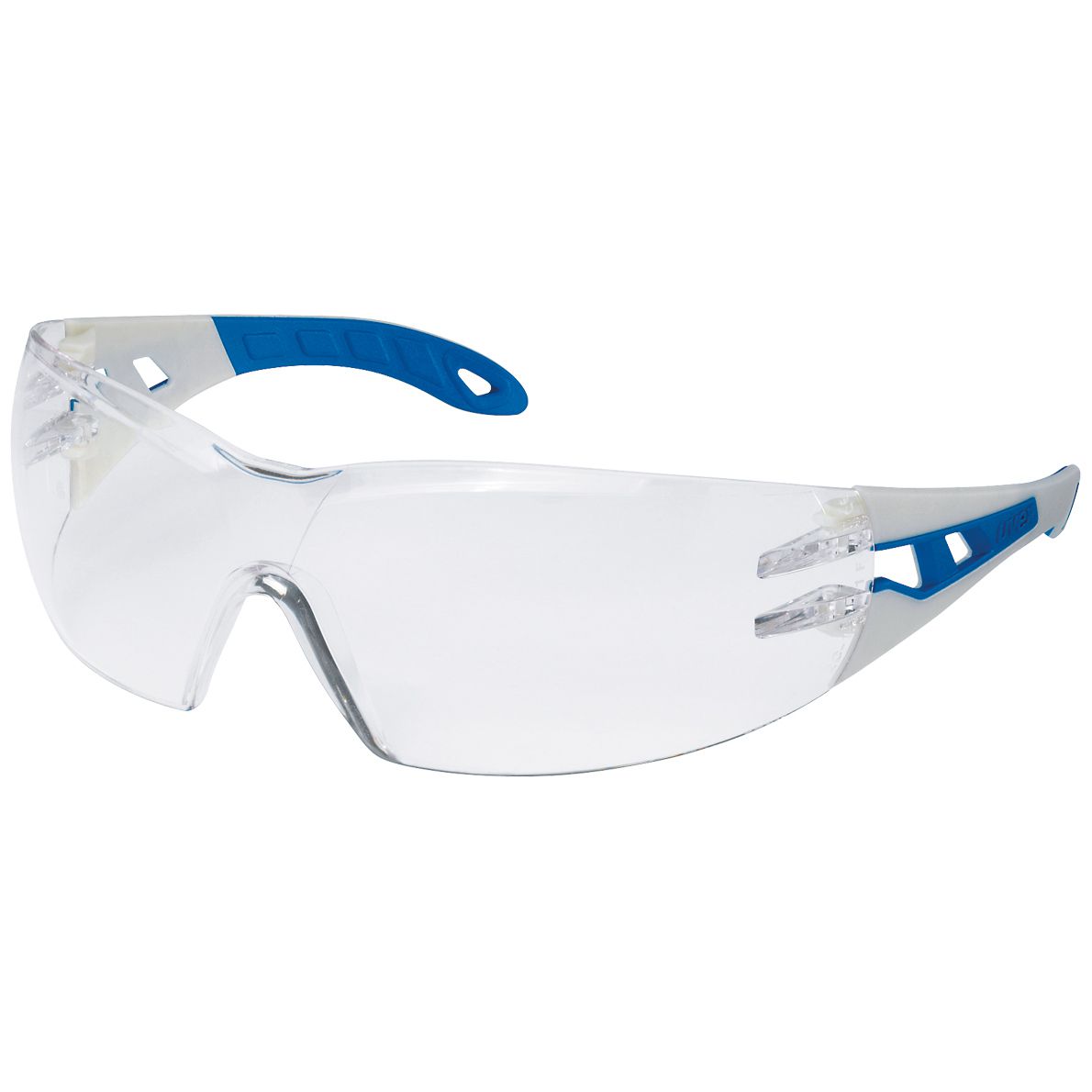 uvex pheos supravision excellence Arbeitsbrille - EN 166 & 170 - Blau-Weiß/Transparent