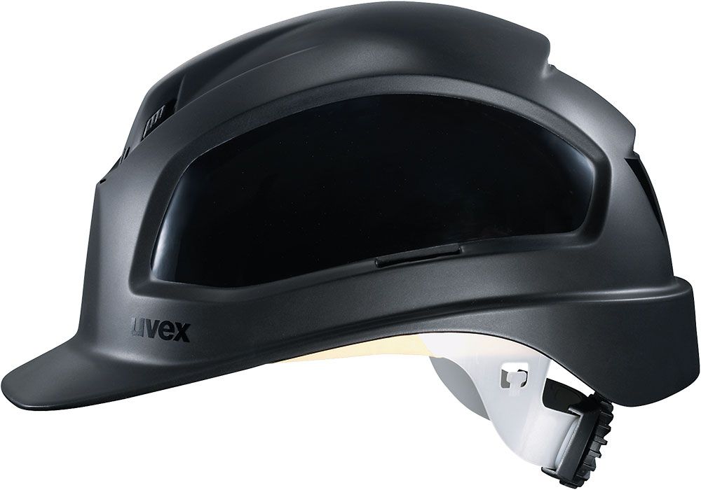 Uvex Schutzhelm pheos B-WR, Material: Polyethylen, mit Drehrad, Farbe: schwarz