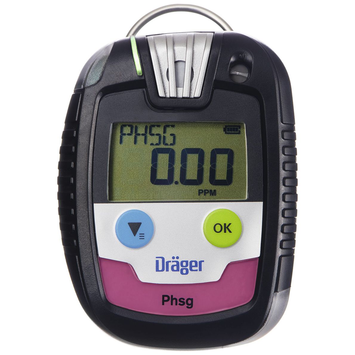 Dräger Pac 8000 Ein-Gaswarngerät - mit Phosgen-Sensor (COCl2) (0-10 ppm) - A1=0,1 ppm / A2=0,2 ppm - unbegrenzt