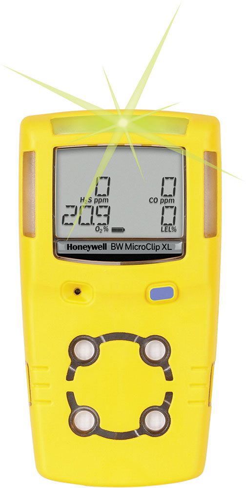 Honeywell BW - GasAlertMicroClip XL - Mehrgasmessgerät - mit Akku und Ladegerät