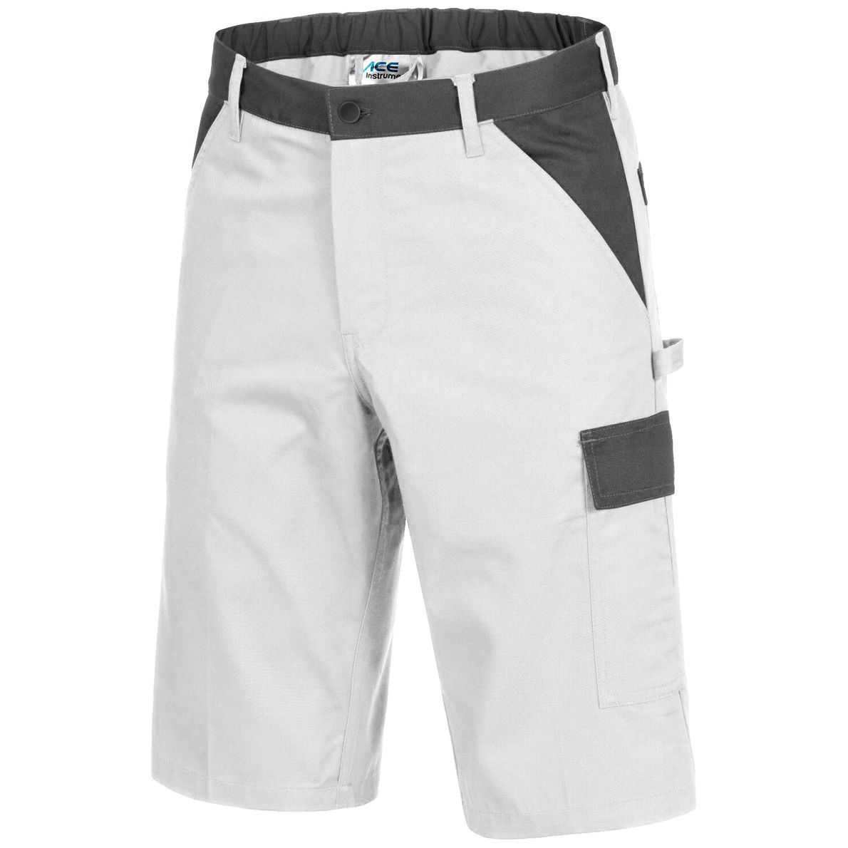 ACE Handyman Painter Work Trousers - Cargo Shorts for Work - White - 60