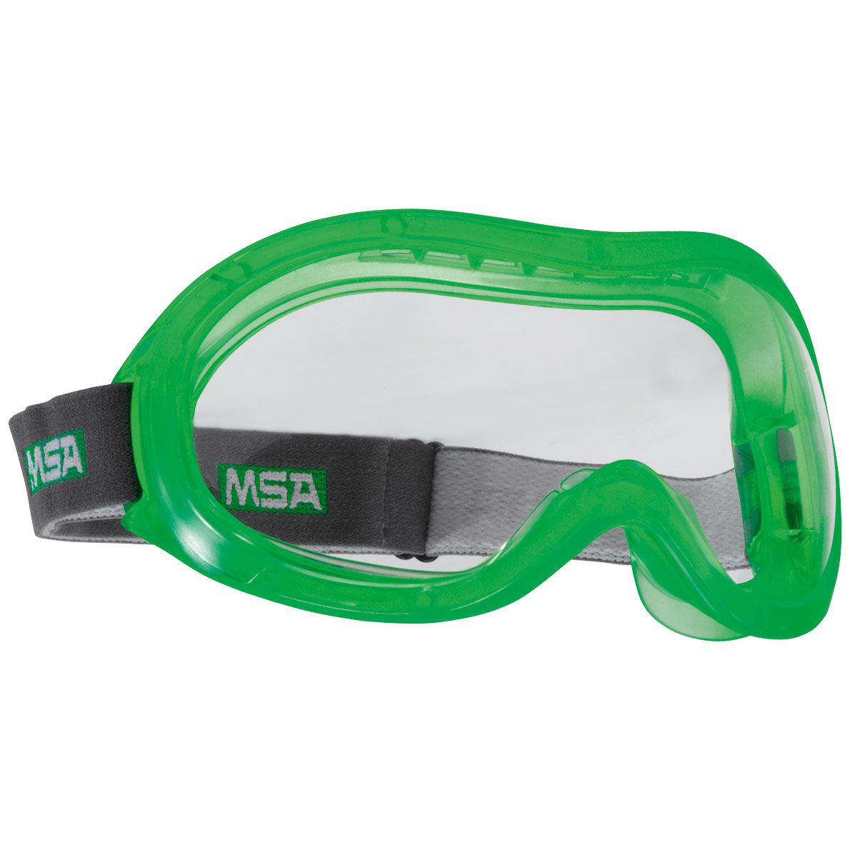 MSA Perspecta GIV 2300 full view safety goggles - for spectacle wearers - scratch & fog resistant - EN 166 - Green/Clear